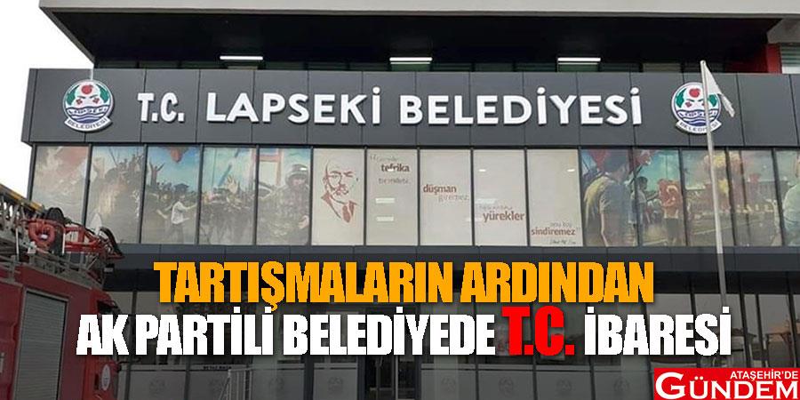 AK PARTİ GERİ DÖNÜŞÜME BAŞLADI! BELEDIYE-BINASINA-T.C.-IFADESI