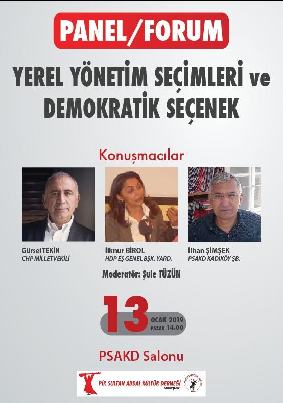 PİR SULTAN ABDAL'DA YEREL YÖNETİM ve DEMOKRATİK SEÇENEK PANELİ PİR