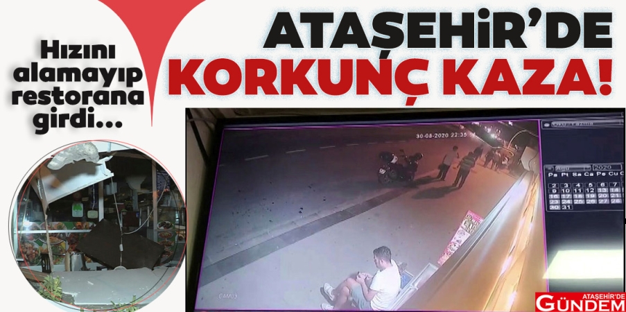 FACİADAN KIL PAYI... atasehirde-korkunc-kaza-otomobil-restorana-daldi-1598825954573