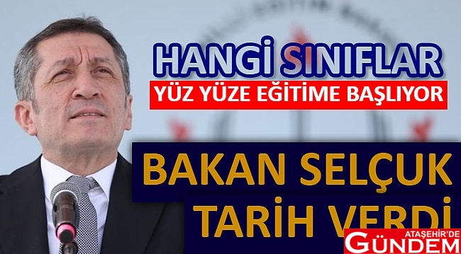 YÜZ YÜZE EĞİTİMDE 2. AŞAMA BAŞLIYOR bakan-selcuk-yuz-yuze-egitimin-tarihini-verdi