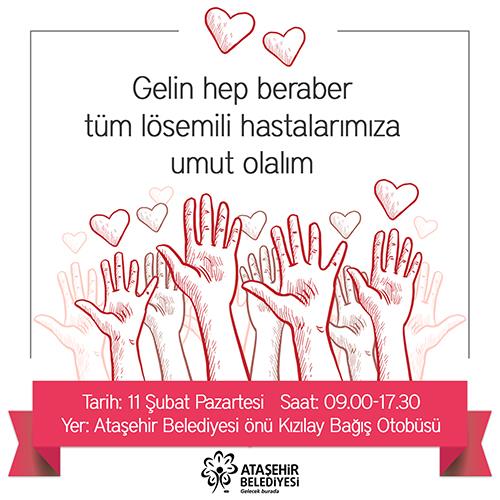 ATAŞEHİR BELEDİYESİ LÖSEMİ HASTALARA UMUT OLUYOR pp